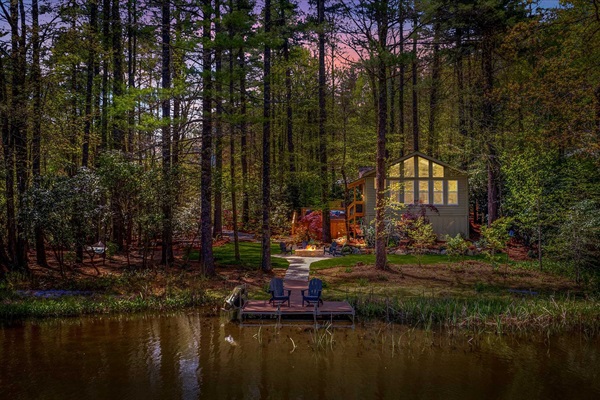 A short walk to Cashiers, nestled among the forest and lake...