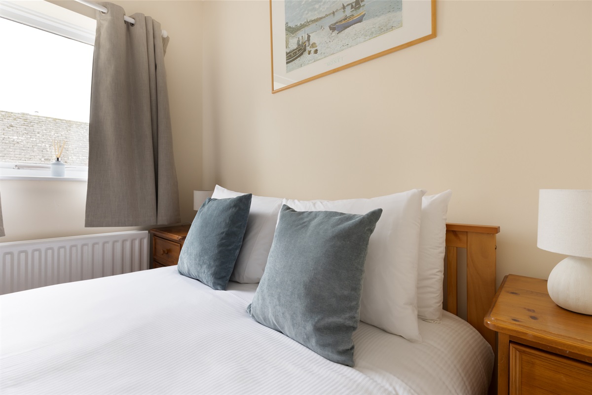 Master bedroom with double bed
