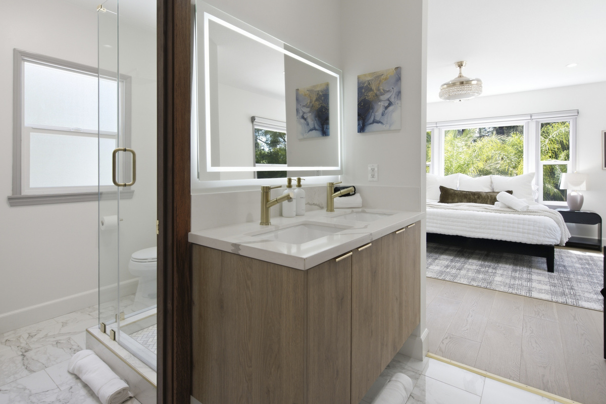 Step into a bright, beautiful bathroom designed with comfort and style in mind.