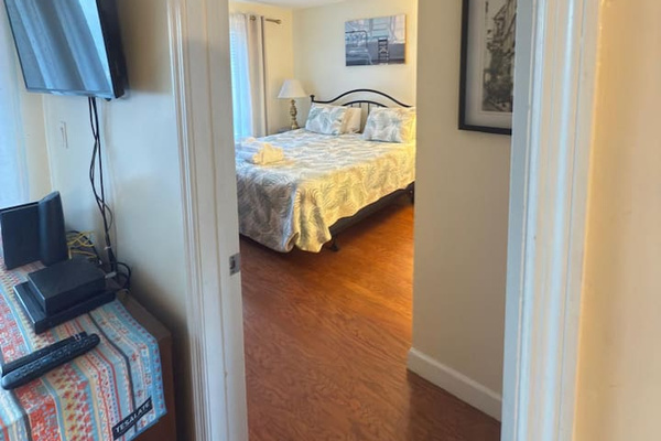Doorway to the queen bedroom