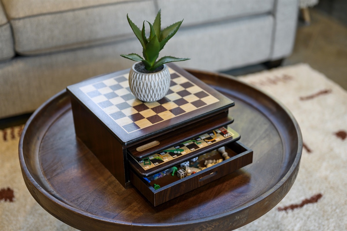 A cozy tabletop moment — perfect for slow mornings, quiet reflection, or a quick game before heading out.