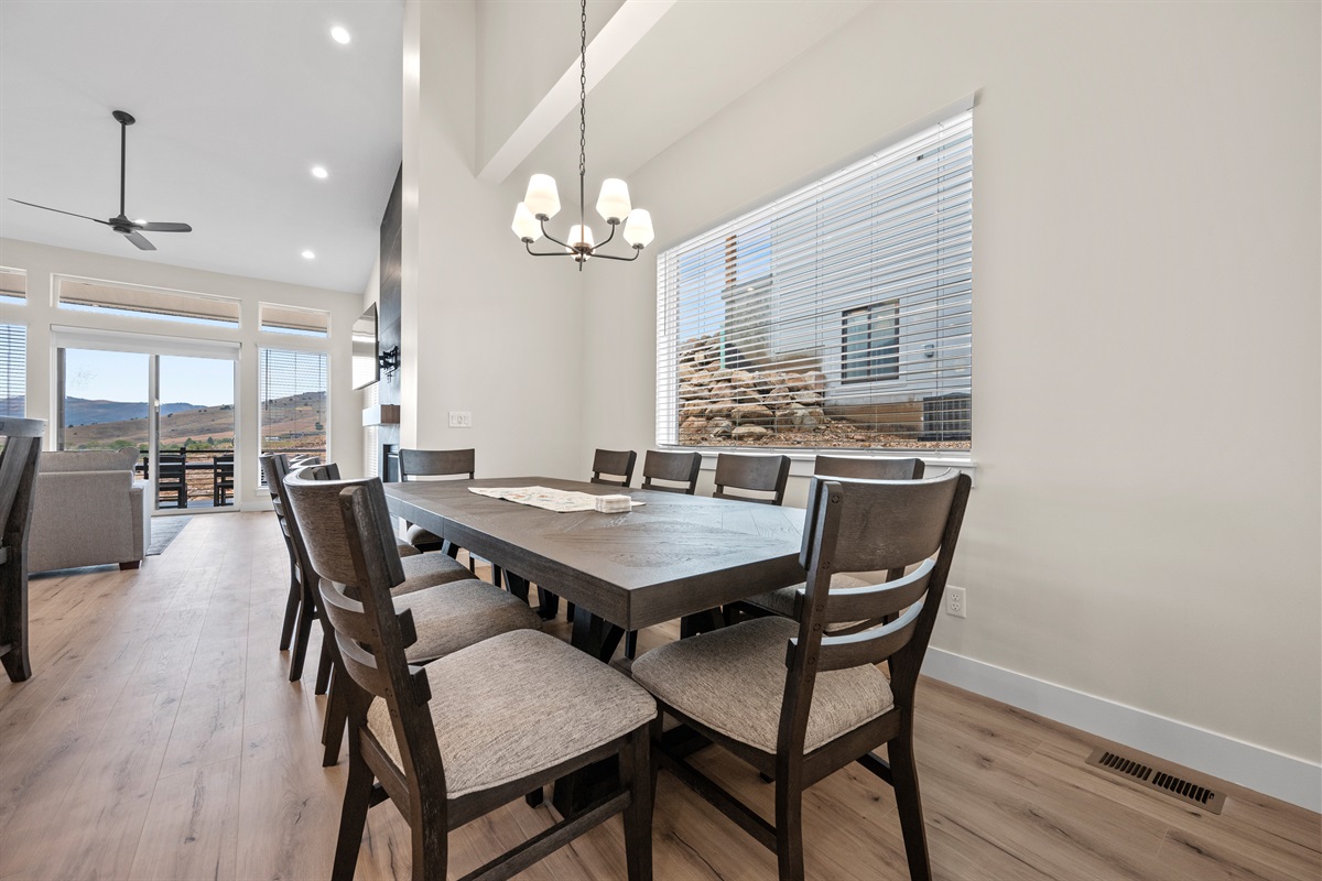 Open concept makes for seamless conversations.