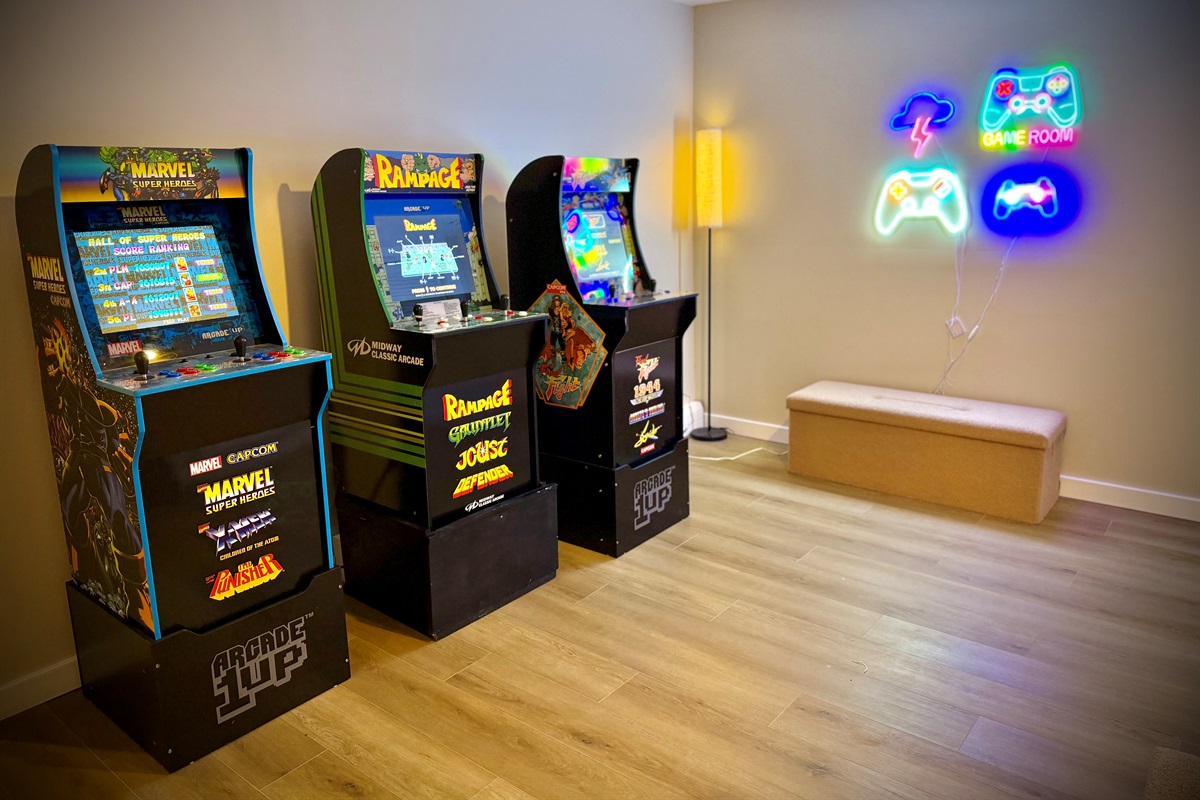 Game Room with Arcade
