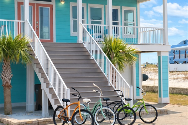 Bikes included in your stay