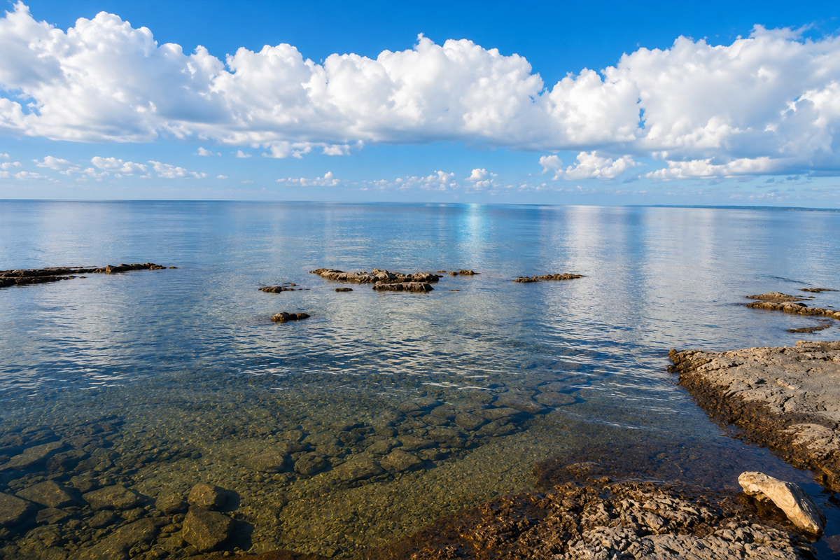 Swim in the incredibly clear water of Lake Huron