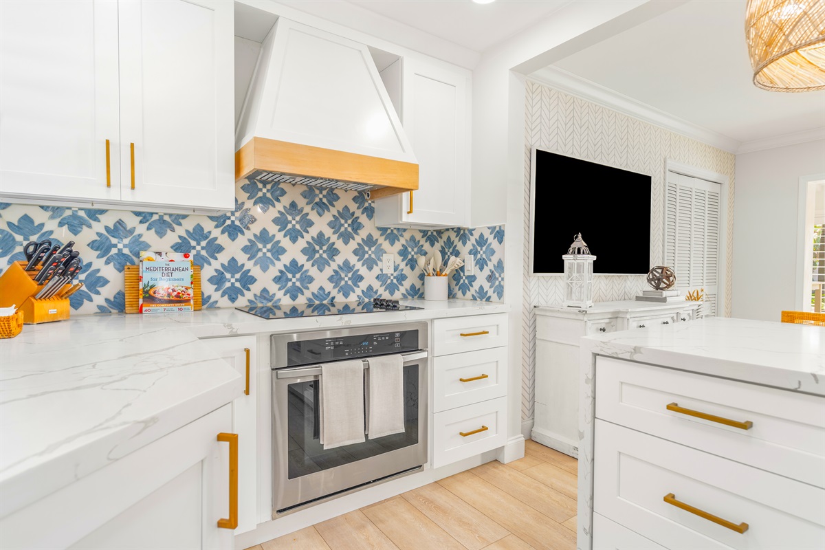 Clean lines and no detail overlooked in this beautifully appointed kitchen.