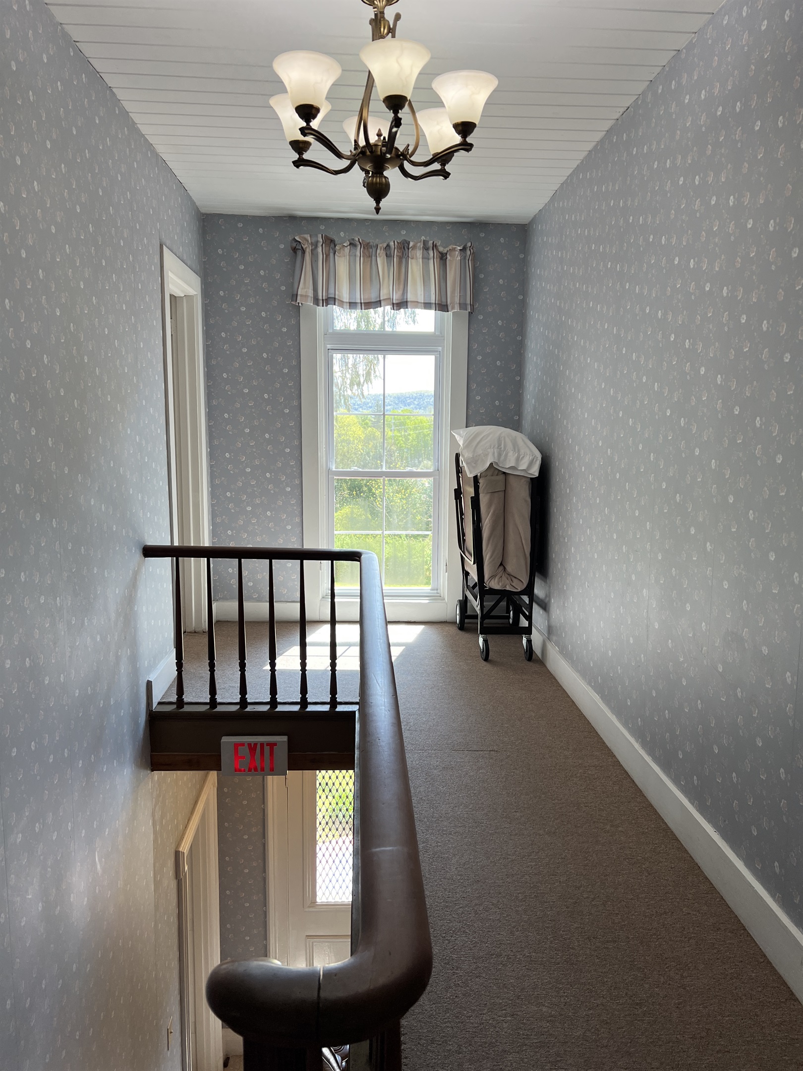 2nd floor hallway leading to bedroom #3 on the left.