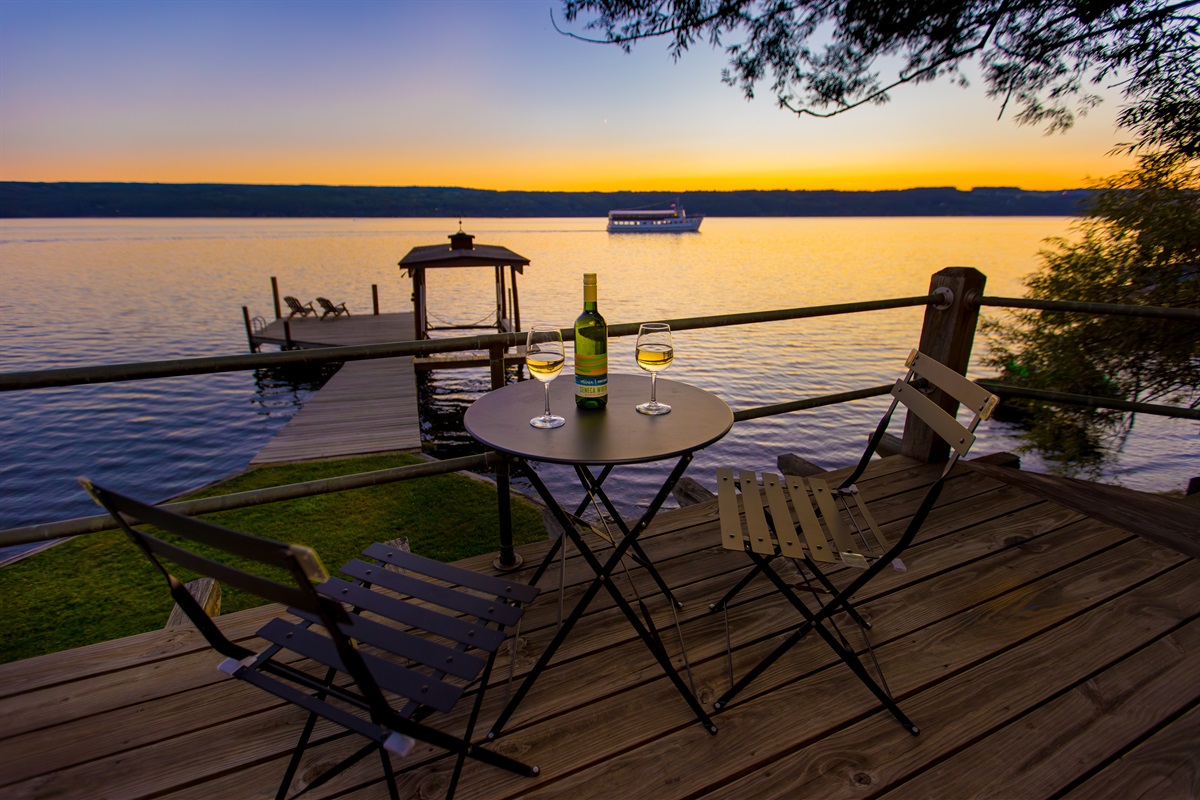 View from boat house upper deck