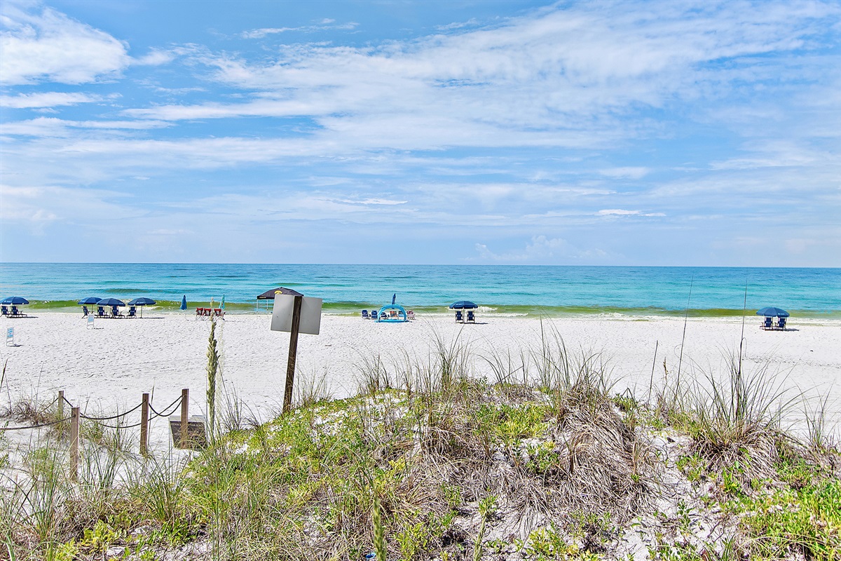 Just a Couple of Steps and you are on the Beach