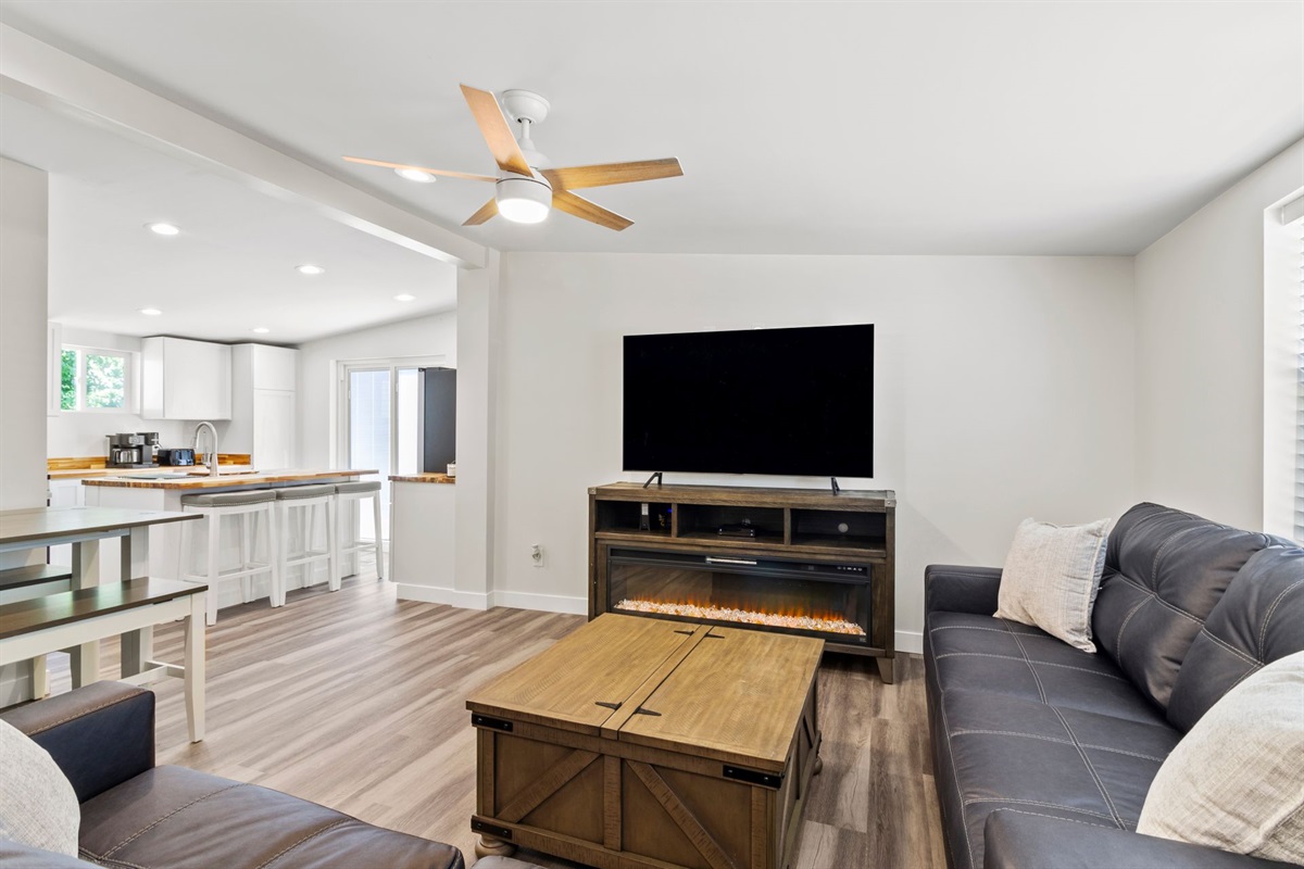 The Waterbury Way - Living Room with TV