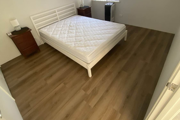 Bedroom 2 Downstairs with Queen size Bed & Built-in robe