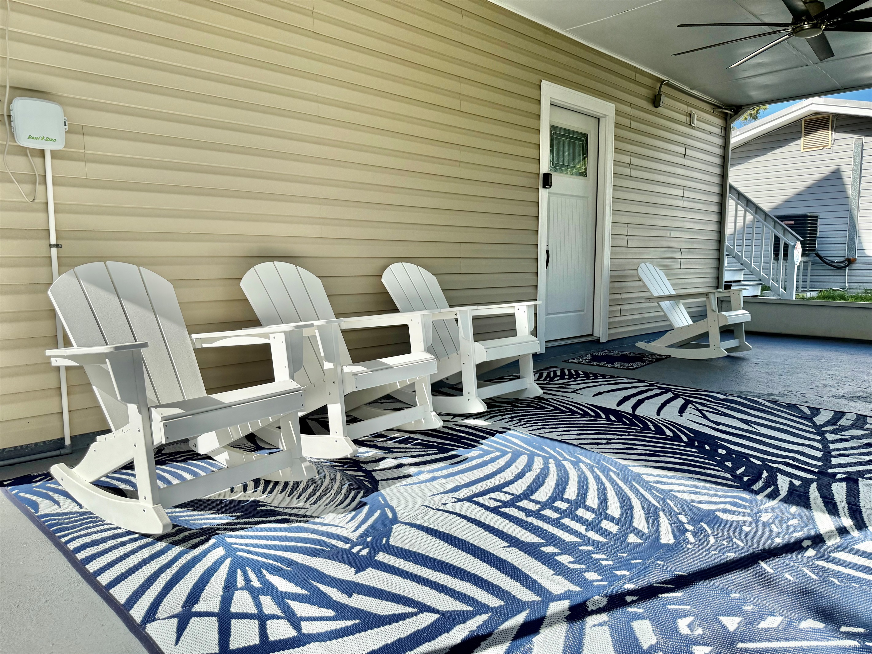 Plenty of seating makes this a great gathering space for family chats and game nights.