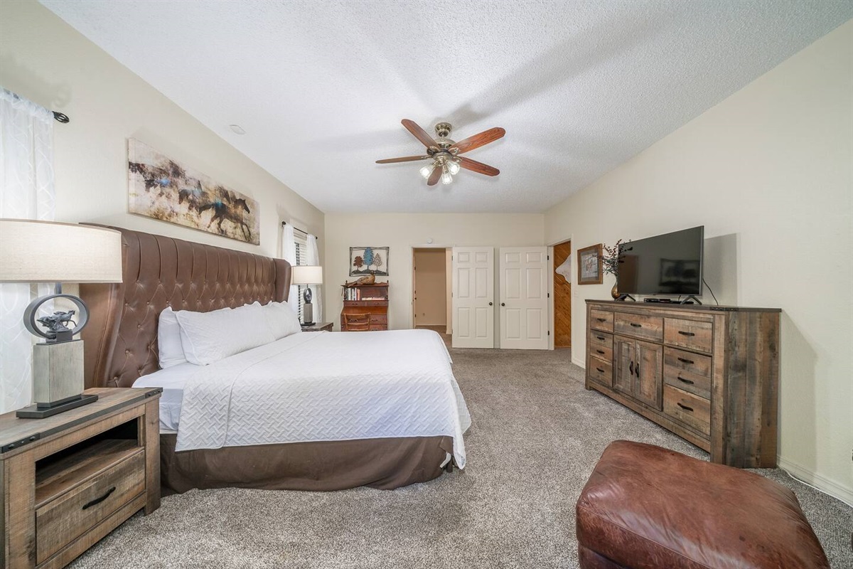 -Master bedroom from french door deck access
