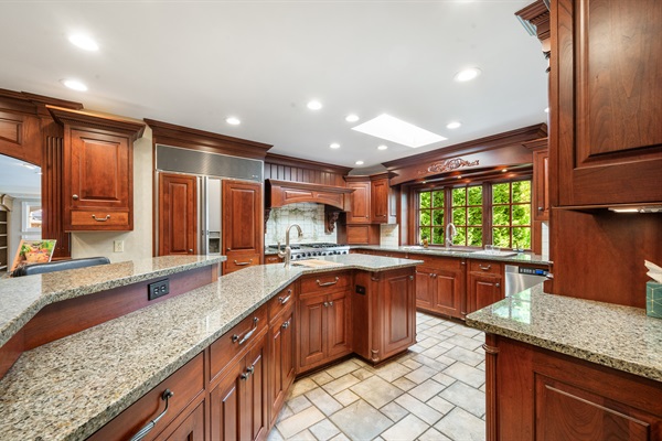 Fully stocked kitchen 