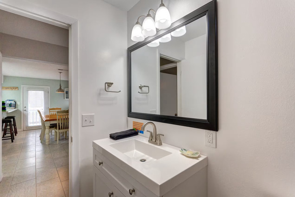 Secondary bathroom located directly off the main living area