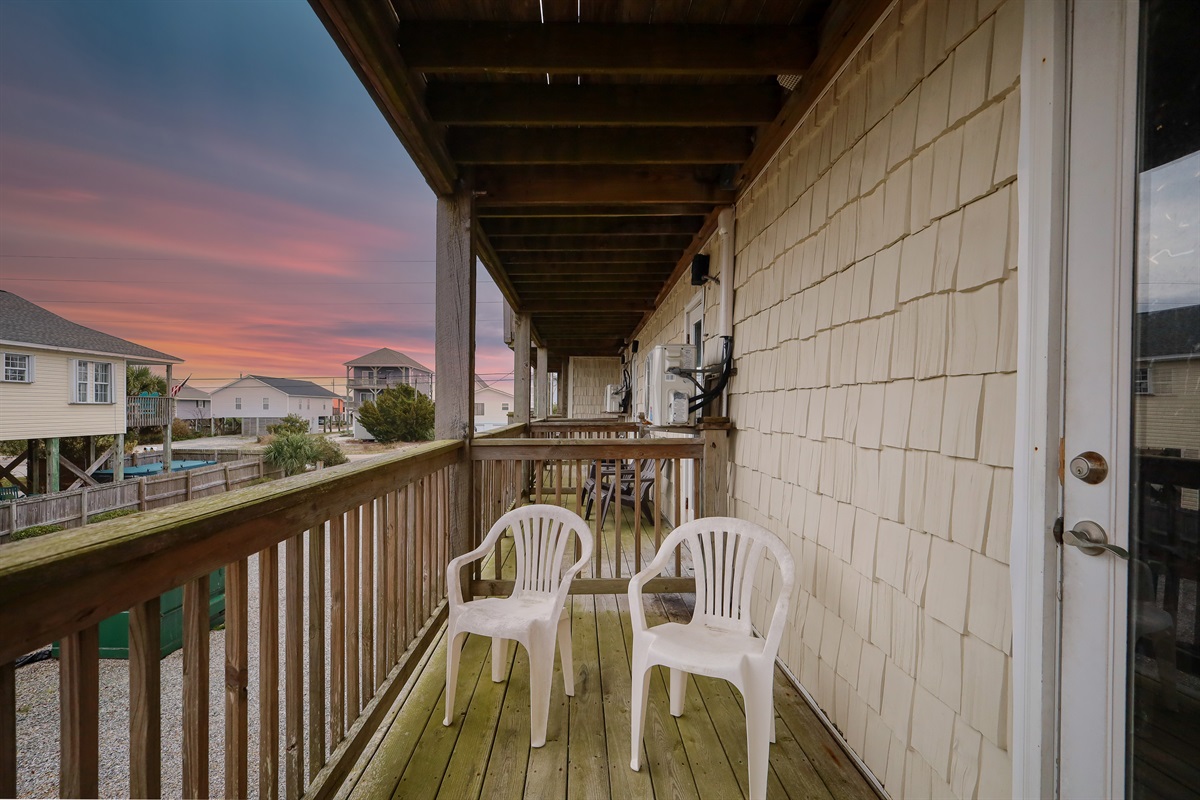 Balcony with front-row sunset views&mdash;watch the sky light up in vibrant evening colors right from your seat