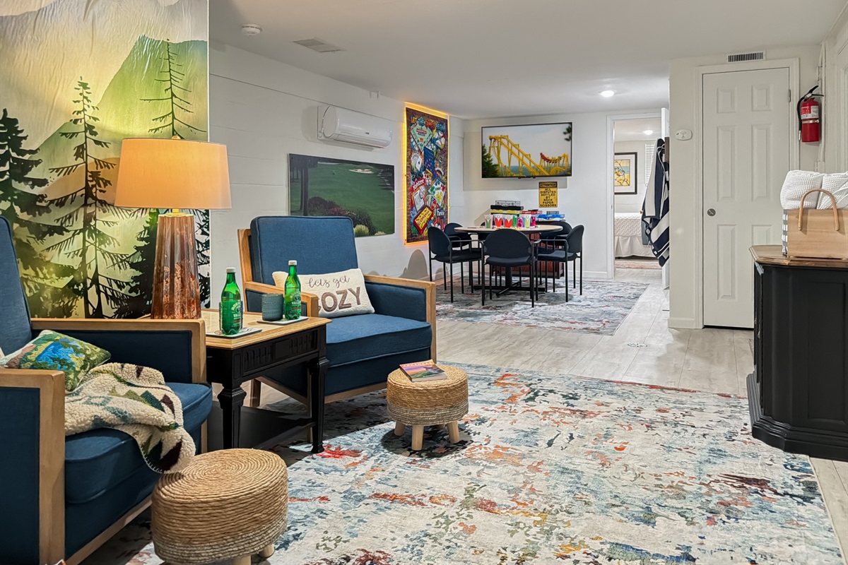 Make memories in the downstairs Game Room.