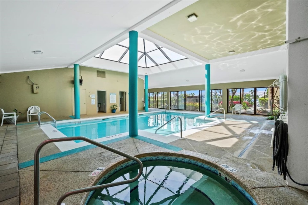 Indoor Pool (heated) and a kiddie pool for the little ones. Don't forget that we have beach toys and fun items in the condo for the kiddos to use while in the water! Kid-sized beach chairs, too!