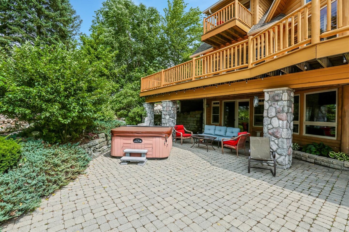 Back Patio off Lower Level Game Room