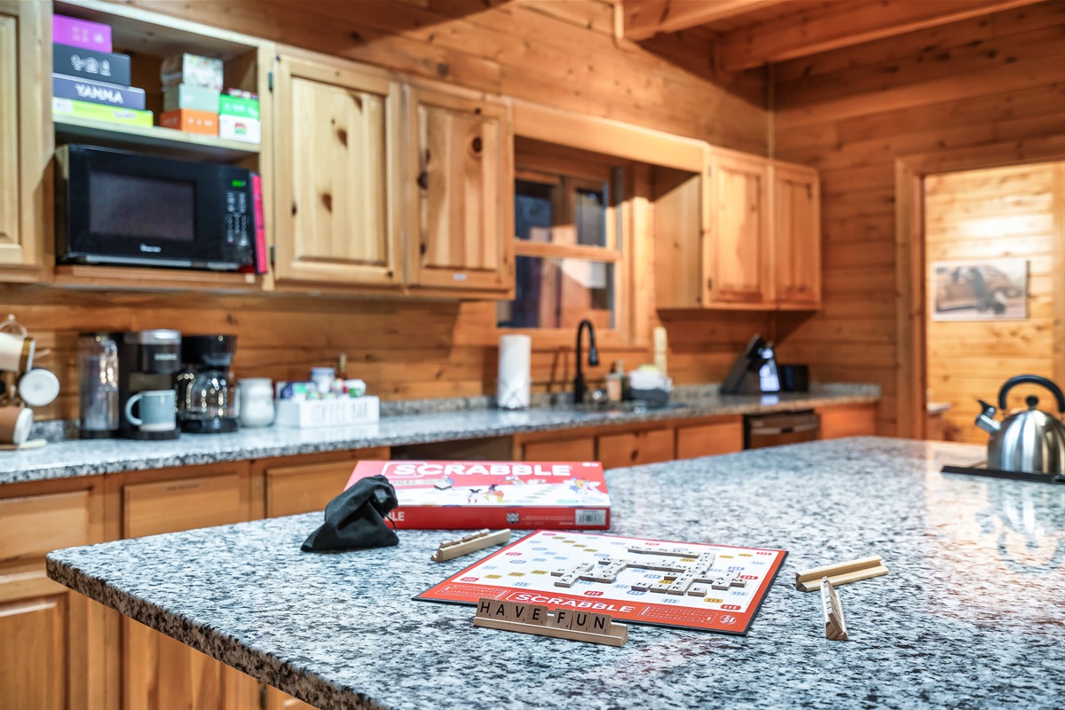 loads of board games and puzzles