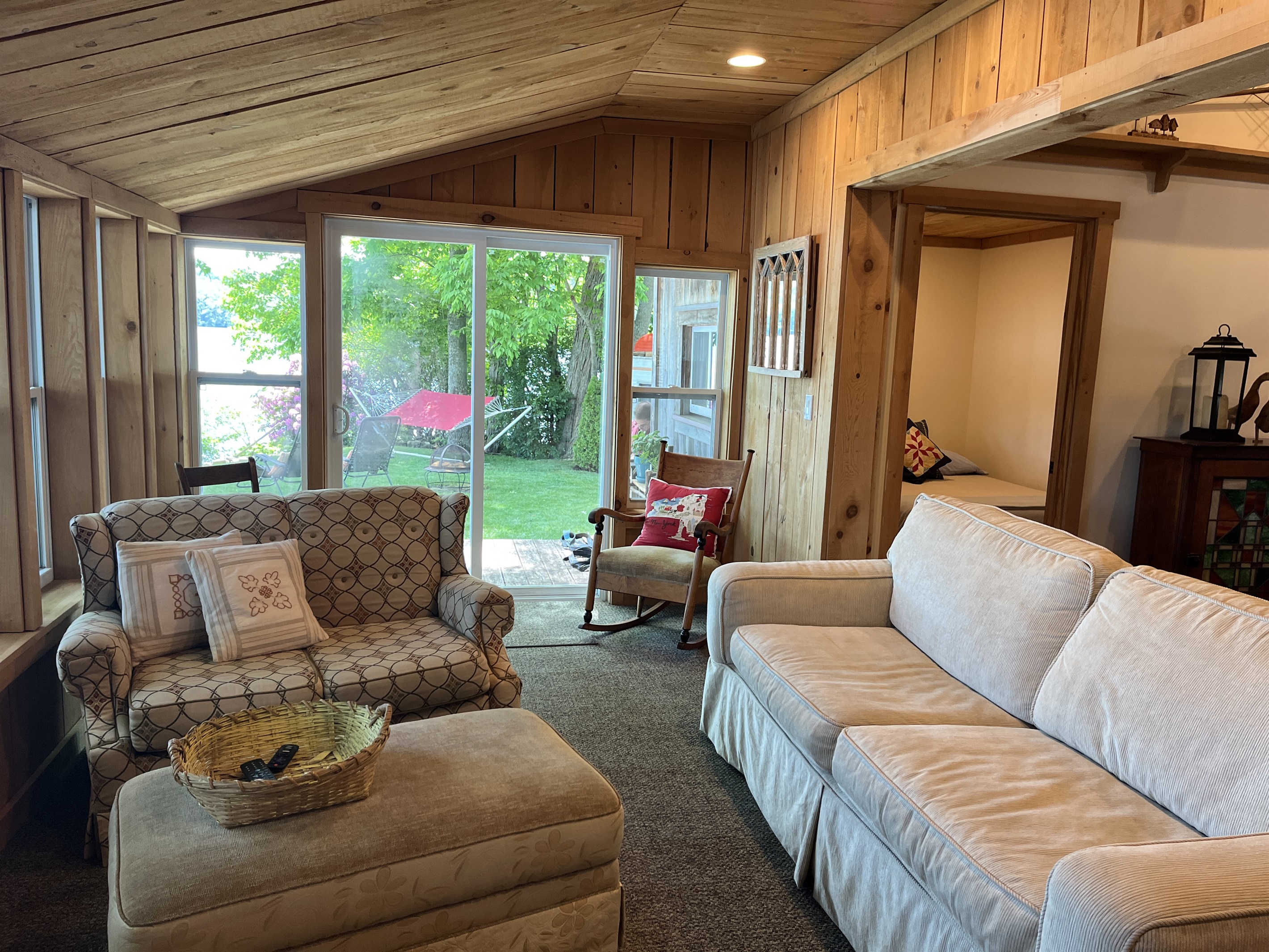Living area just steps from the water