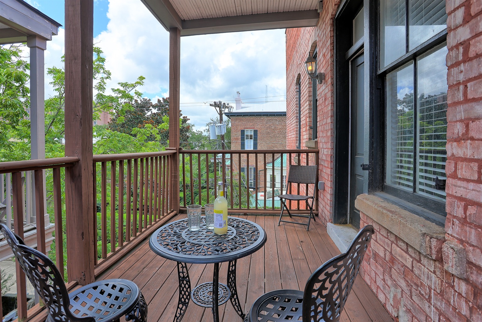 Take in the charm of Savannah from your private balcony.