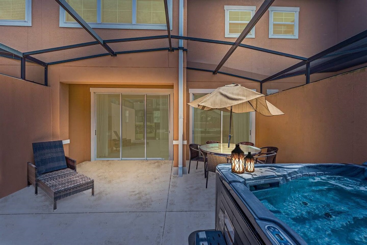 This lovely spa is the perfect spot to relax after a long day at the parks!