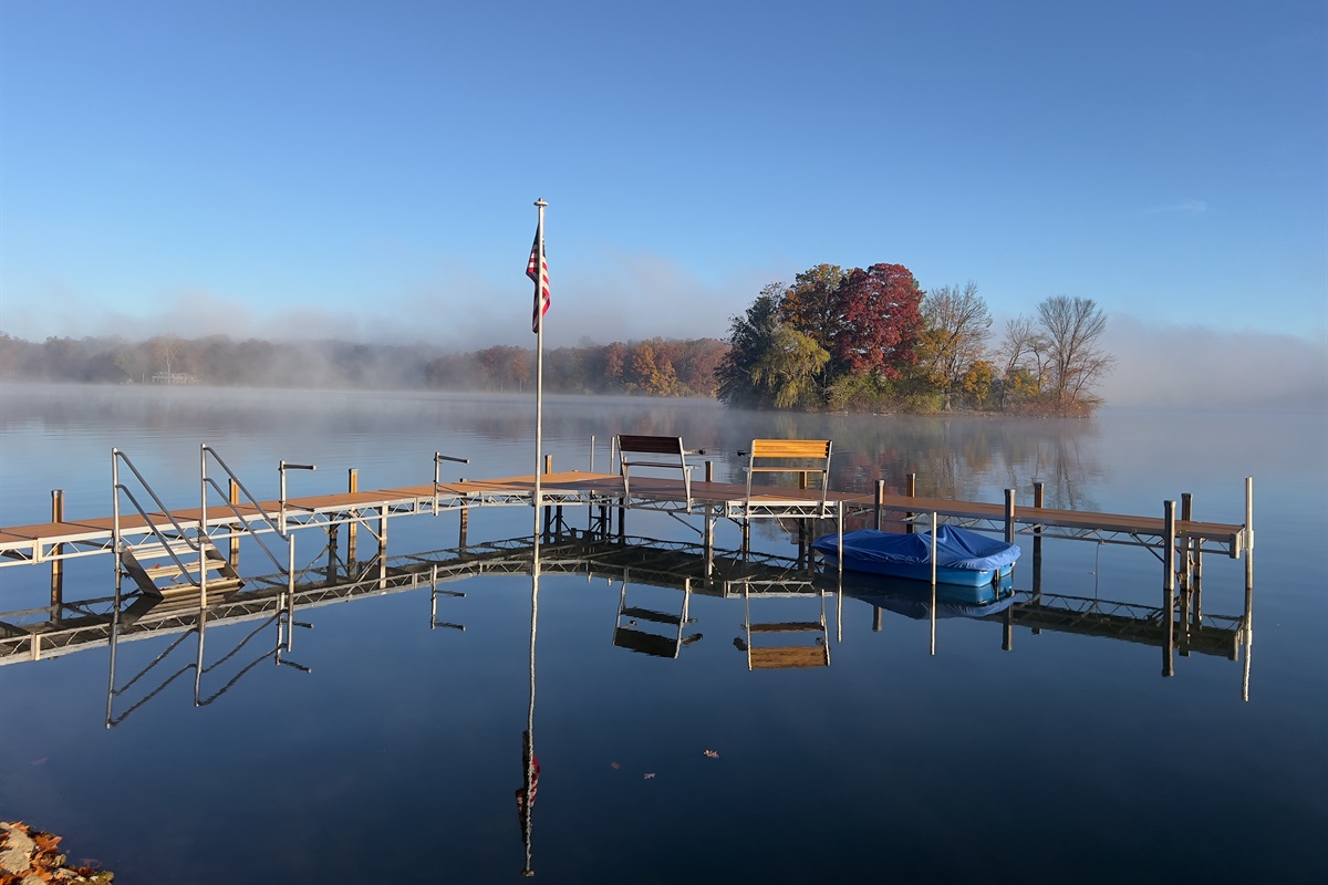 Pier & Lake on a Fall Morning