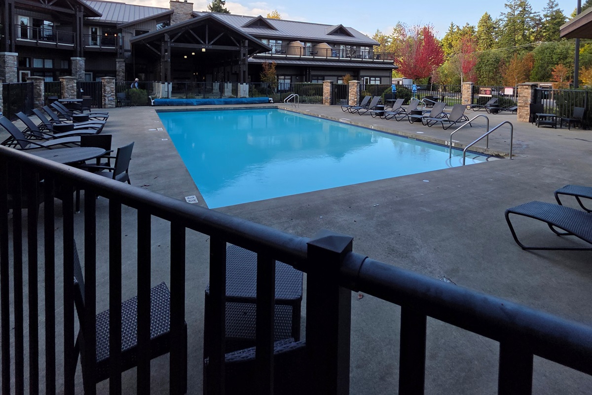 Outdoor Seasonal Pool. Steps from front door,