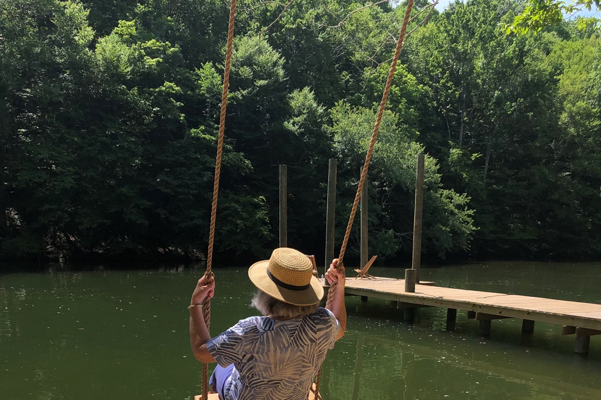 Adults can swing too!