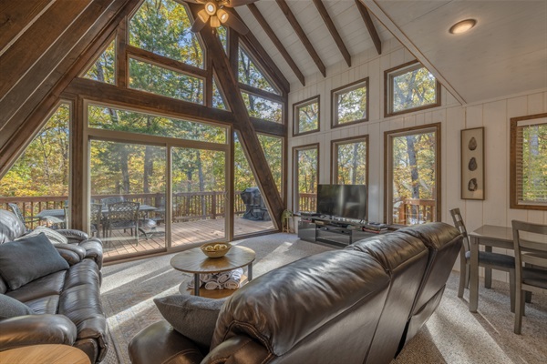 Incredible sweeping views from floor to ceiling windows