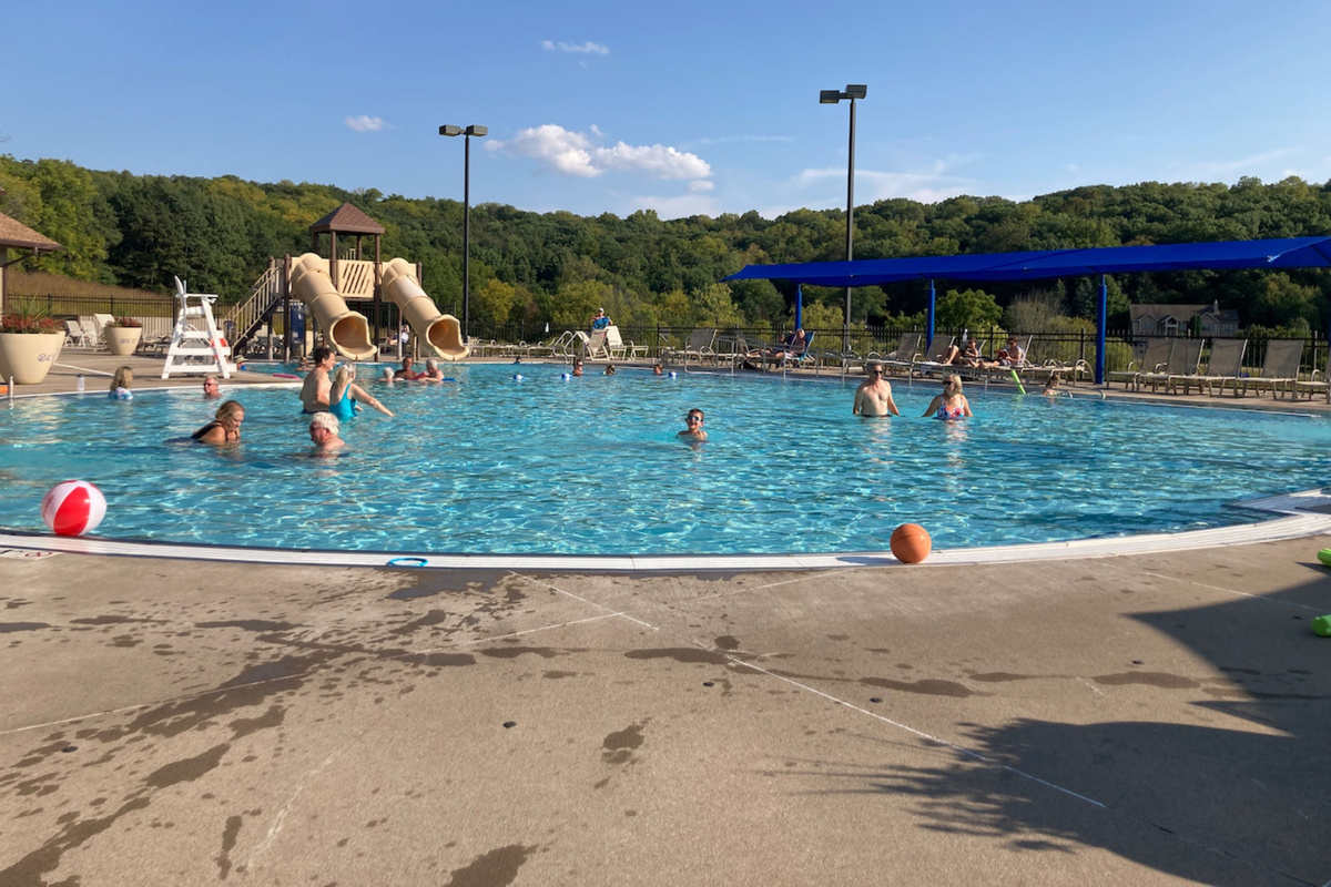 Outdoor pool at the Owners club