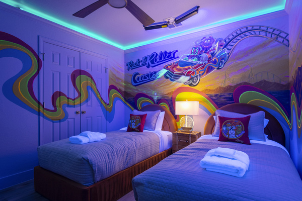 Rock 'n Roller Coaster Themed Bedroom