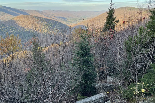 From nearby Hunter Mountain Trail