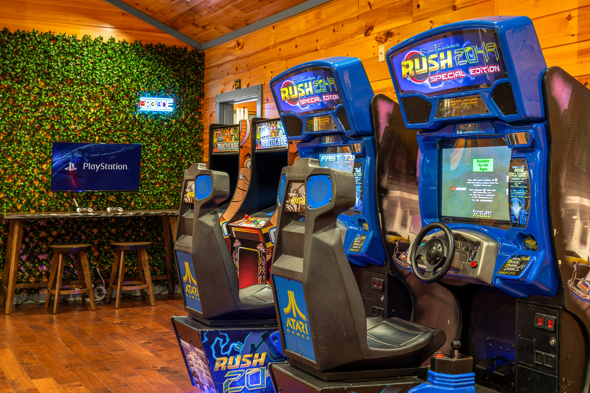 Pool table, arcade, and gaming area all in one dedicated room. Open 24 hours. No competition for the table — the room is big enough for multiple games running at once. Bring your gaming system for the gaming area!
