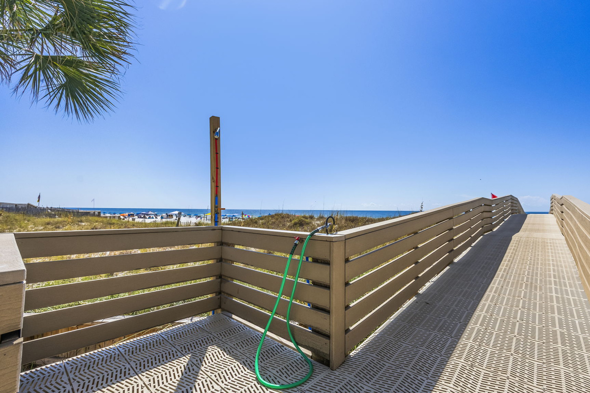 Rinse Station from Beach
