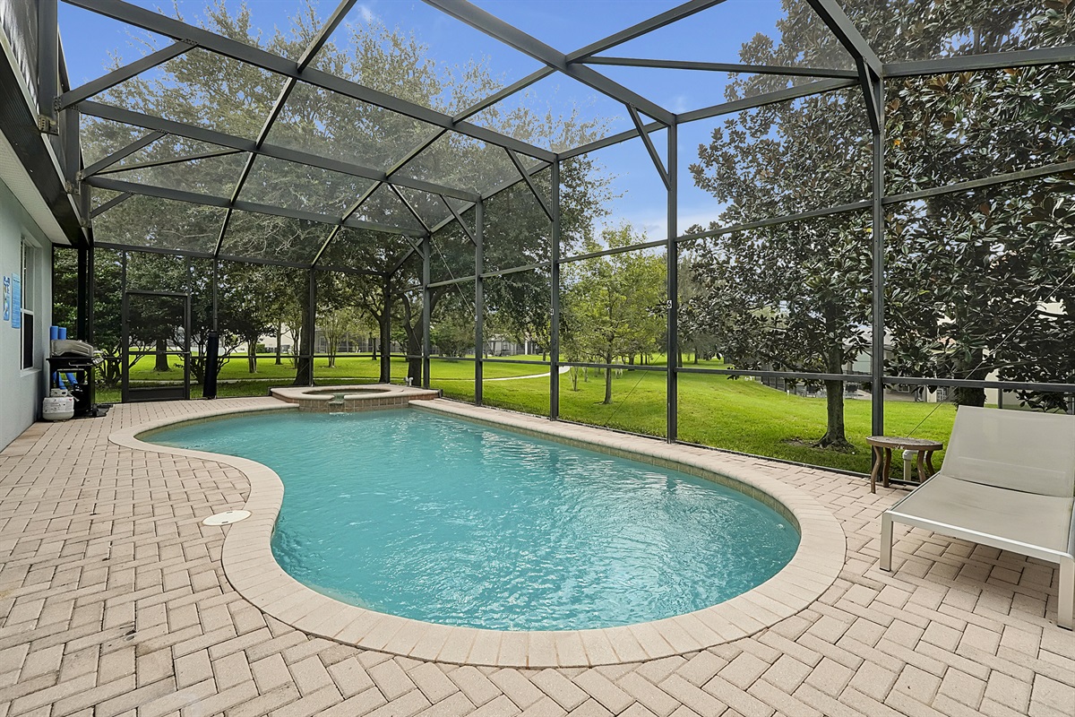 full size pool and spa