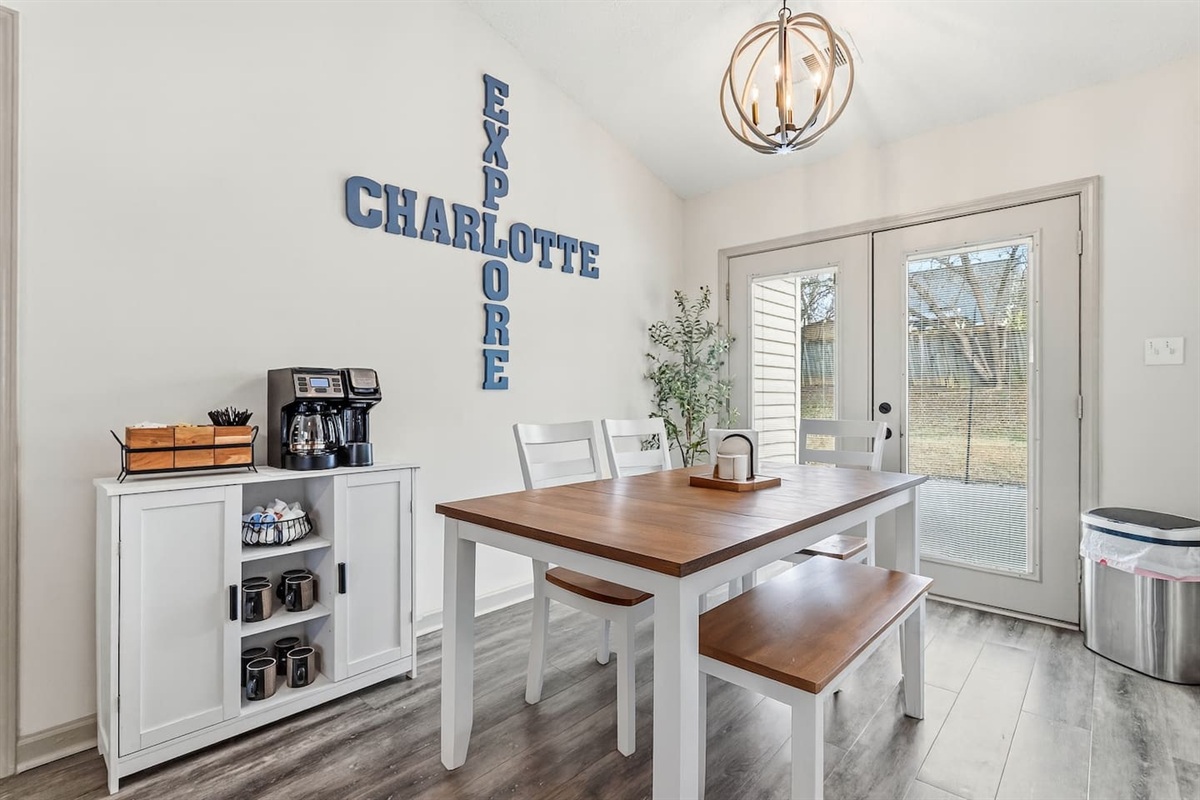 Dining Area with seating for 4 off the Kitchen