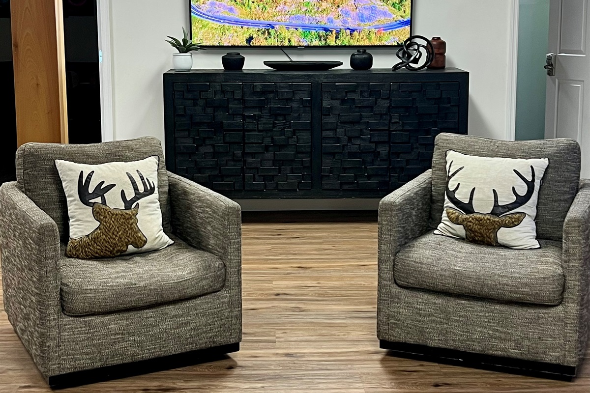 Lower level living room/lounge area 