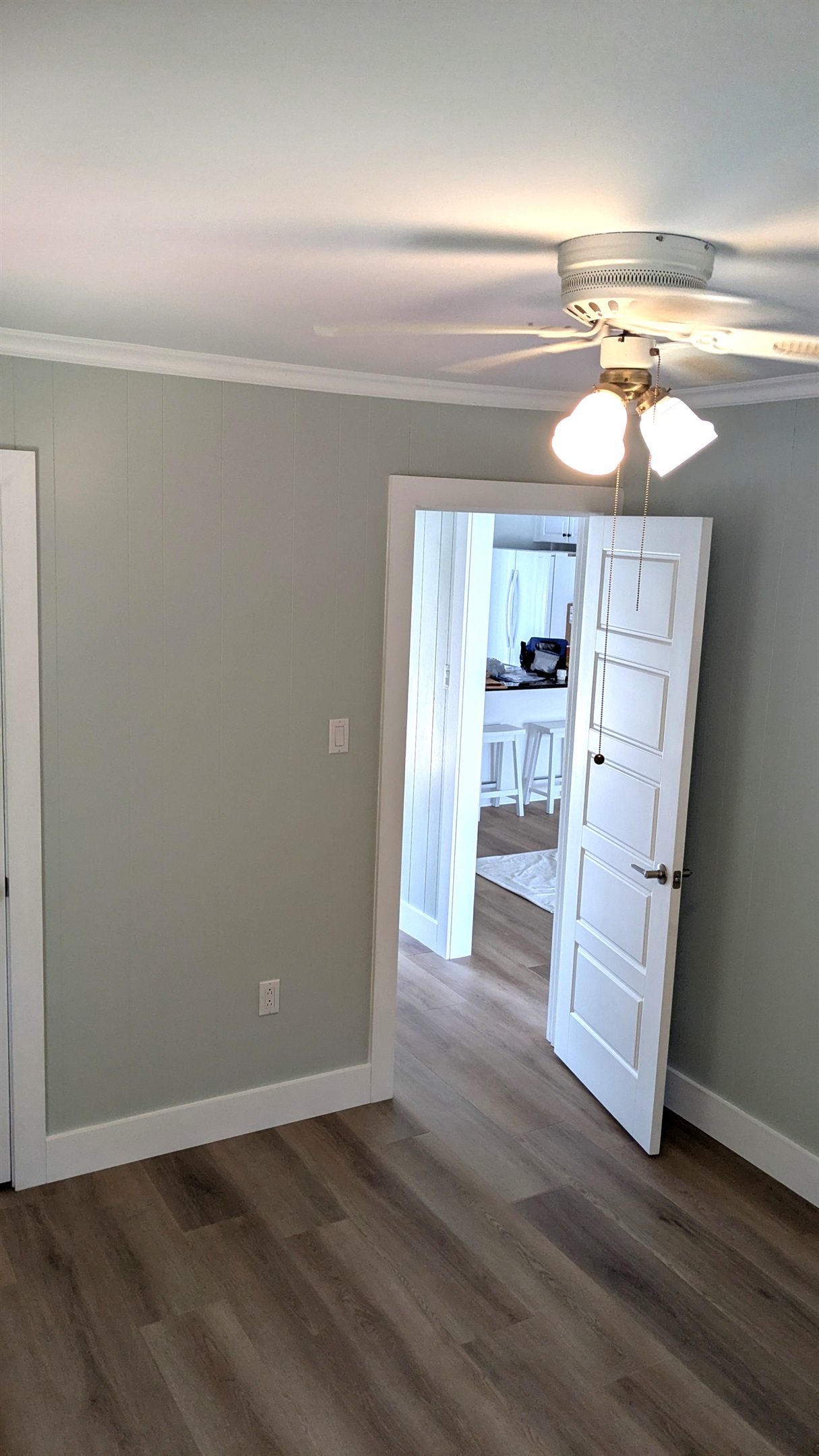 This bedroom will have a twin bed with a trundle, perfect for a couple or two kids!