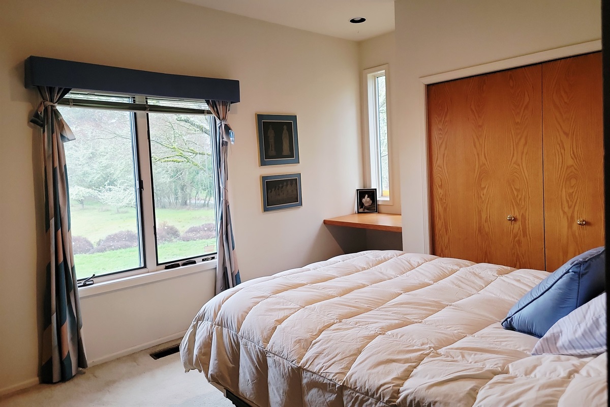 Bedroom 2, currently undergoing a modernizing makeover