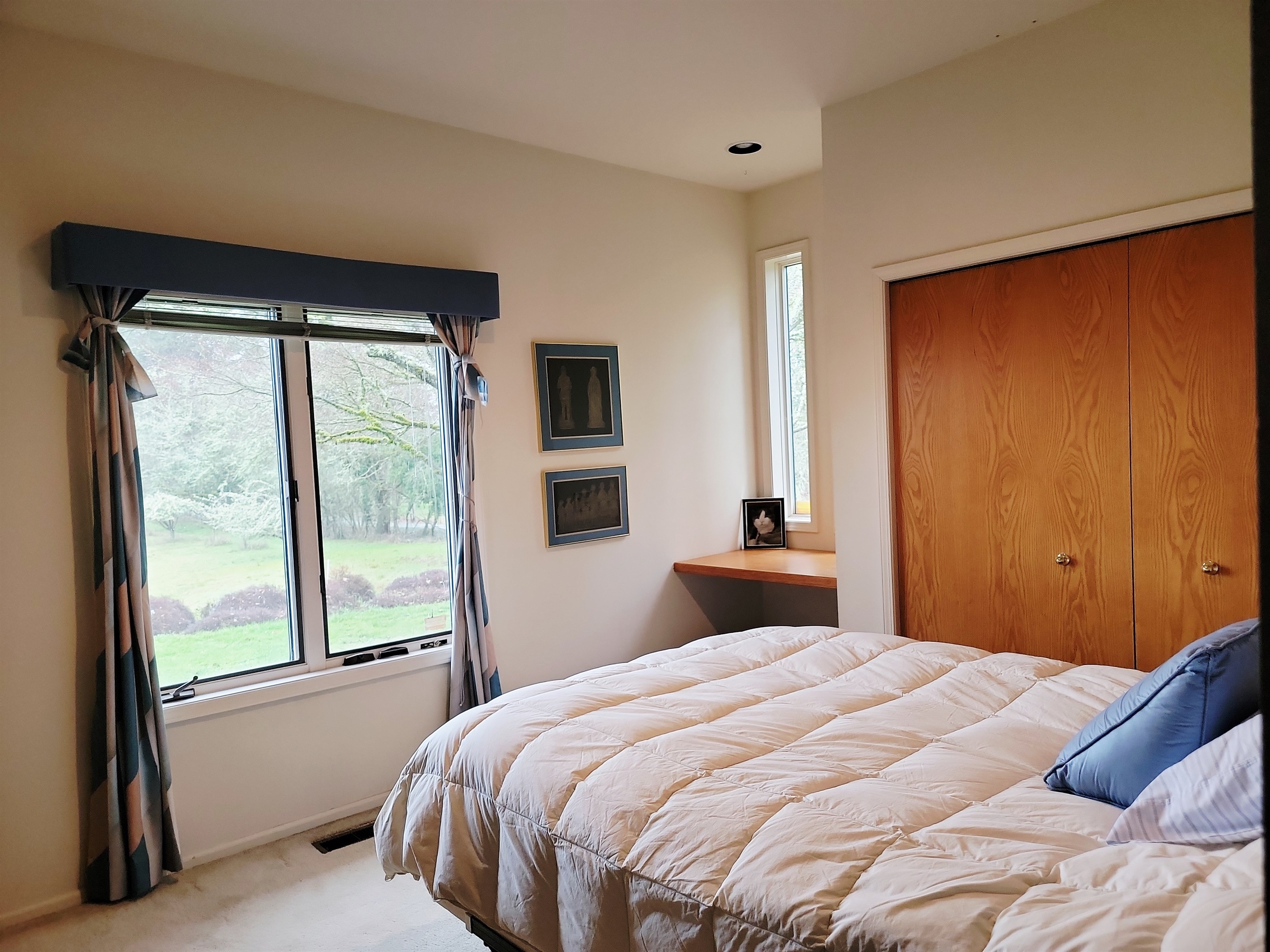 Bedroom 2, currently undergoing a modernizing makeover