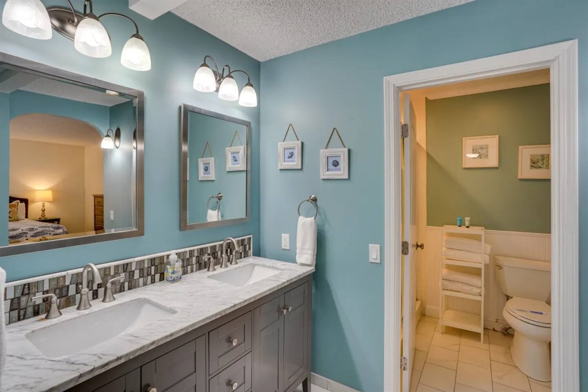 Bathroom with double vanity