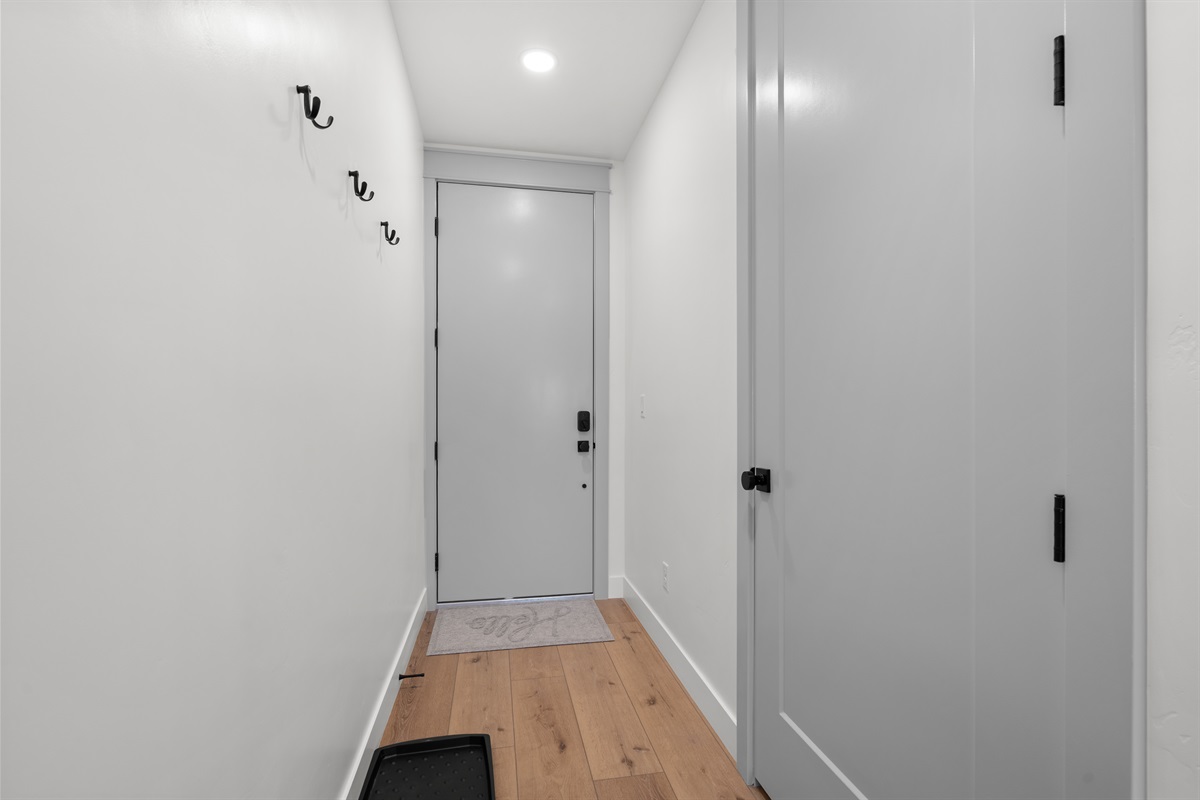 Private entry hallway.