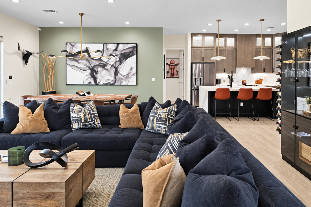Open living concept. 