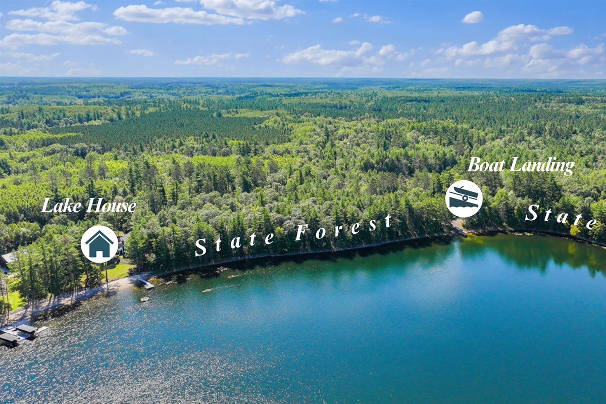 Lake house and Boat Landing