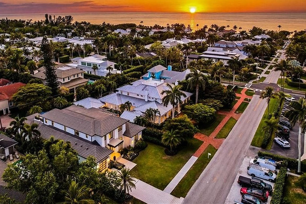 Old Naples at sunset — coastal living, beautiful beaches, and the Gulf just moments away.