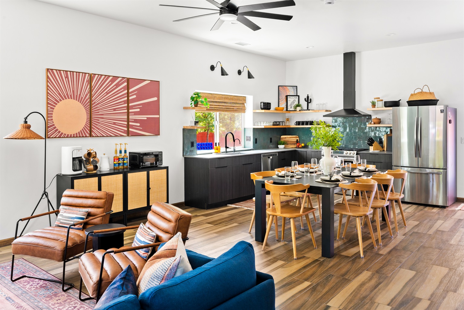 Step into this beautiful home and immediately feel the openness of the spacious living area, featuring modern decor and a vibrant, welcoming atmosphere perfect for gathering and relaxing with friends and family.