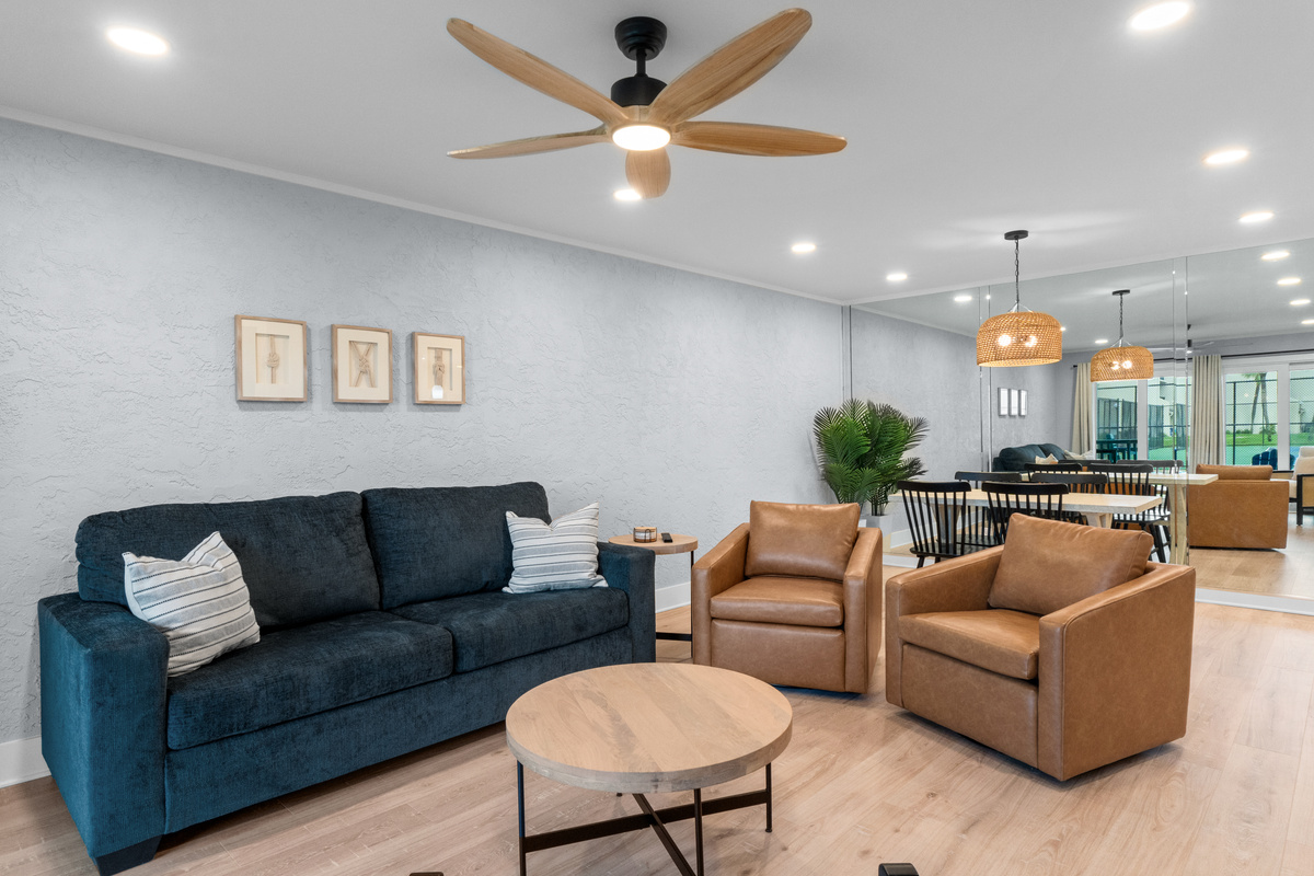 Living Room with Queen Sleeper Sofa