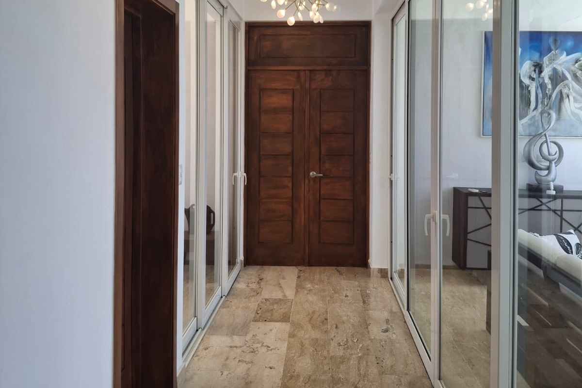 Second floor hall facing master bedroom